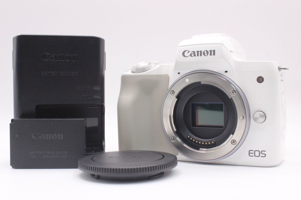 ★美品★ キャノン CANON EOS Kiss M ボディ ホワイト #331@x RO4897拍卖