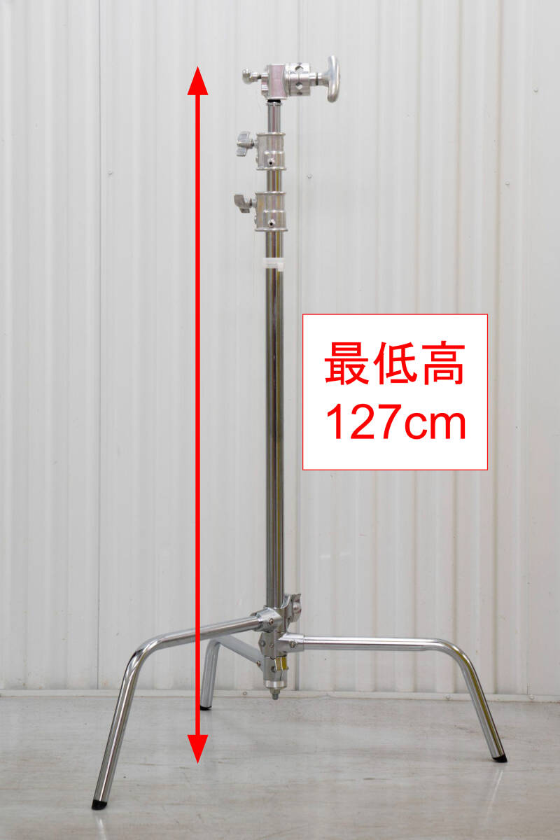 センチュリースタンド 撮影機材 スタジオ用品 メーカー不明 ライトスタンド 3本脚 映像制作 マシューズ Cスタンド グリップヘッド拍卖