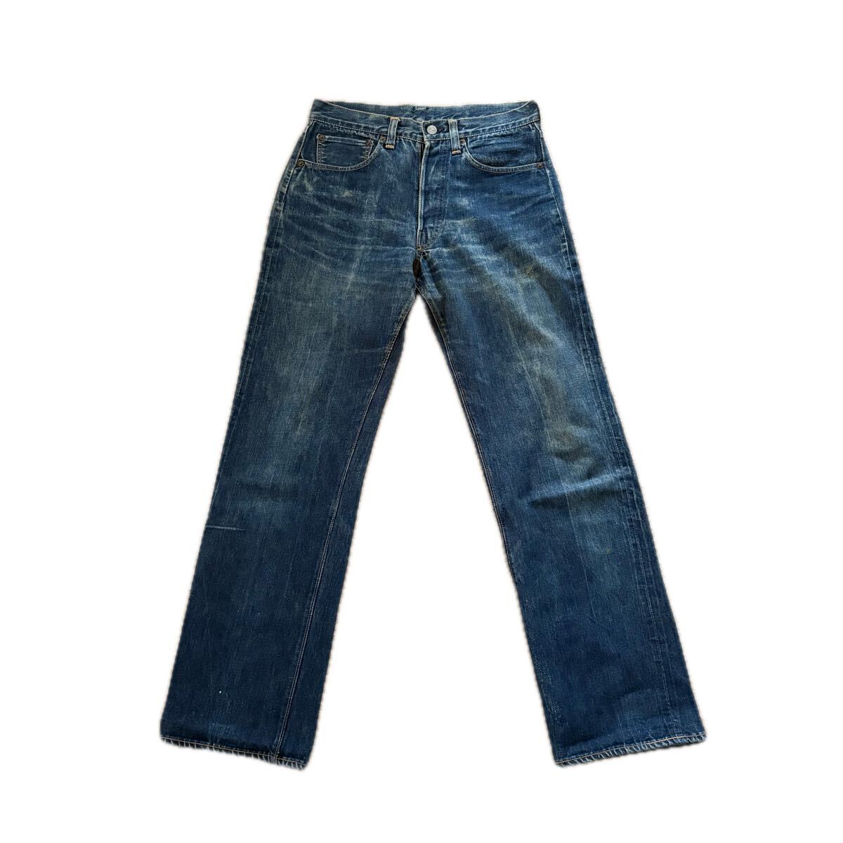 50s Levi's リーバイス 501XX USA レザーパッチvintageビッグE オリジナル ヴィンテージ ビンテージ BIGE /507 506 557 デニム 拍卖