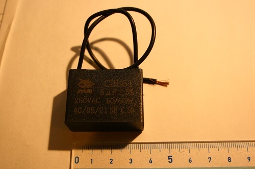 ( CBB61 6uF 250VAC 50/60Hz ) キャパシター モーター始動 フィルムコンデンサー fan capacitor拍卖