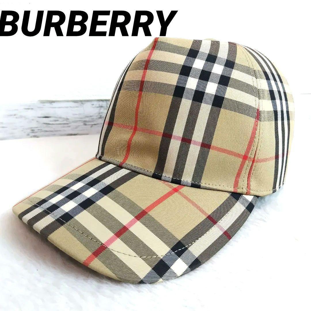 1円新品同様BURBERRY バーバリー ベースボールキャップ 帽子 ノヴァチェック ノバチェック Lサイズ拍卖