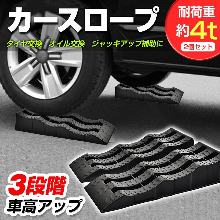 1円 カースロープ 4t 段差プレート 2個 整備 スロープ ラダーレール ローダウン車 ジャッキ アシスト ジャッキアップ補助 カーランプ ee330拍卖