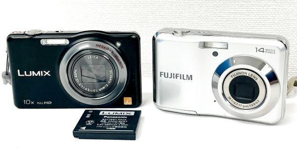 【2台セット】Panasonic LUMIX DMC-SZ7 / FUJIFILM FinePix AV230 通電未確認 ジャンク扱 オールドコンデジ拍卖