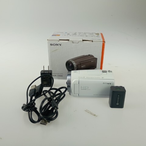 SONY HANDYCAM HDR-CX680 White デジタルビデオカメラ拍卖