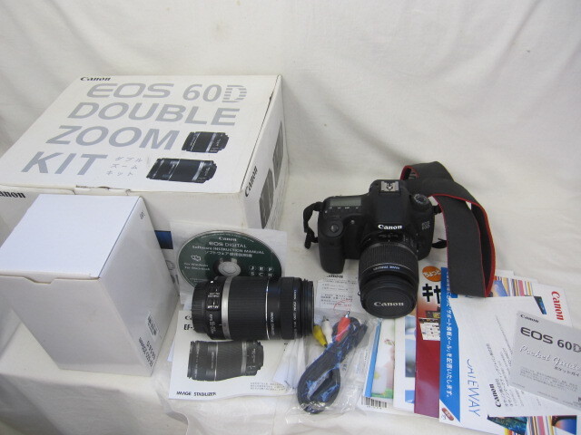 Canon キャノン EOS D60 ダブルズームキット レンズ 18-55㎜・55-250㎜ カメラ拍卖