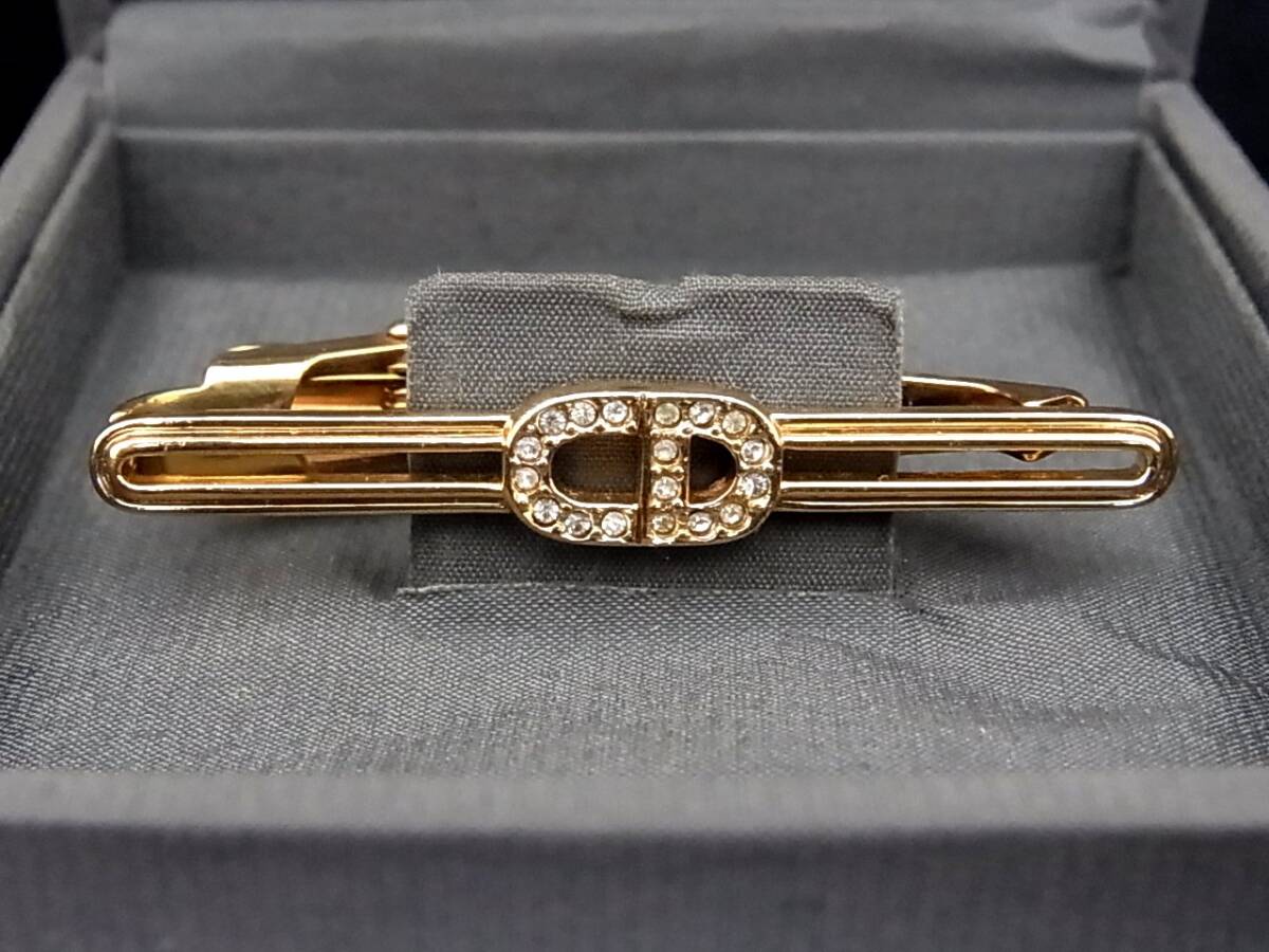 ■新品N■№2221 【Dior】ディオール【ゴールド・シルバー】■ネクタイピン タイピン♪拍卖