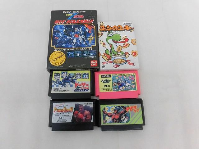 中古品 ゲーム ファミコン ソフト 6点 機動戦士Zガンダム ホットスクランブル デビルマン 等 グッズセット拍卖
