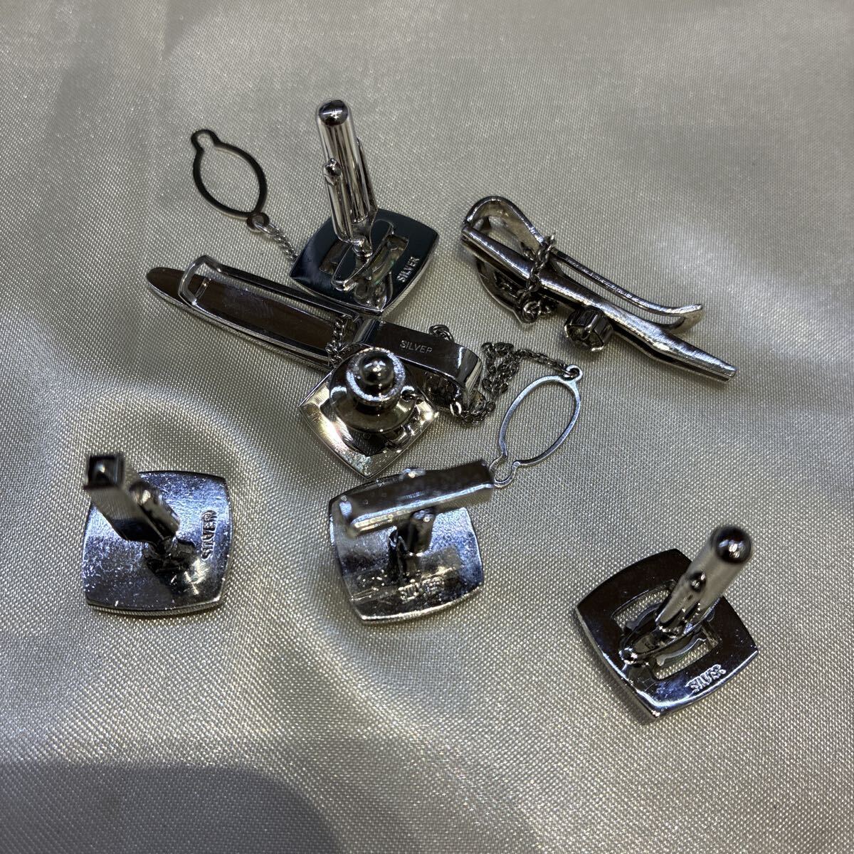 おまとめ シルバー刻印 SILVER 刻印 カフス ネクタイピン シルバー拍卖