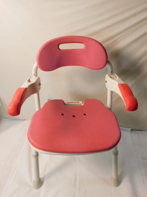 y116★折りたたみシャワーベンチ FSフィット レッド系&ホワイト系 536056 アロン化成 安寿 介護 入浴用品 送料1540円~拍卖