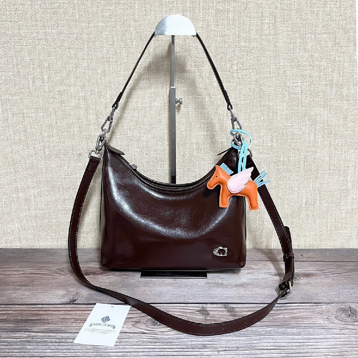 人気 ショルダーバッグ FRANKLIN MUSK・アメリカ・ニューヨーク発 高級 本革 個性 上品 2way ビジネス 通勤 OL レディース拍卖