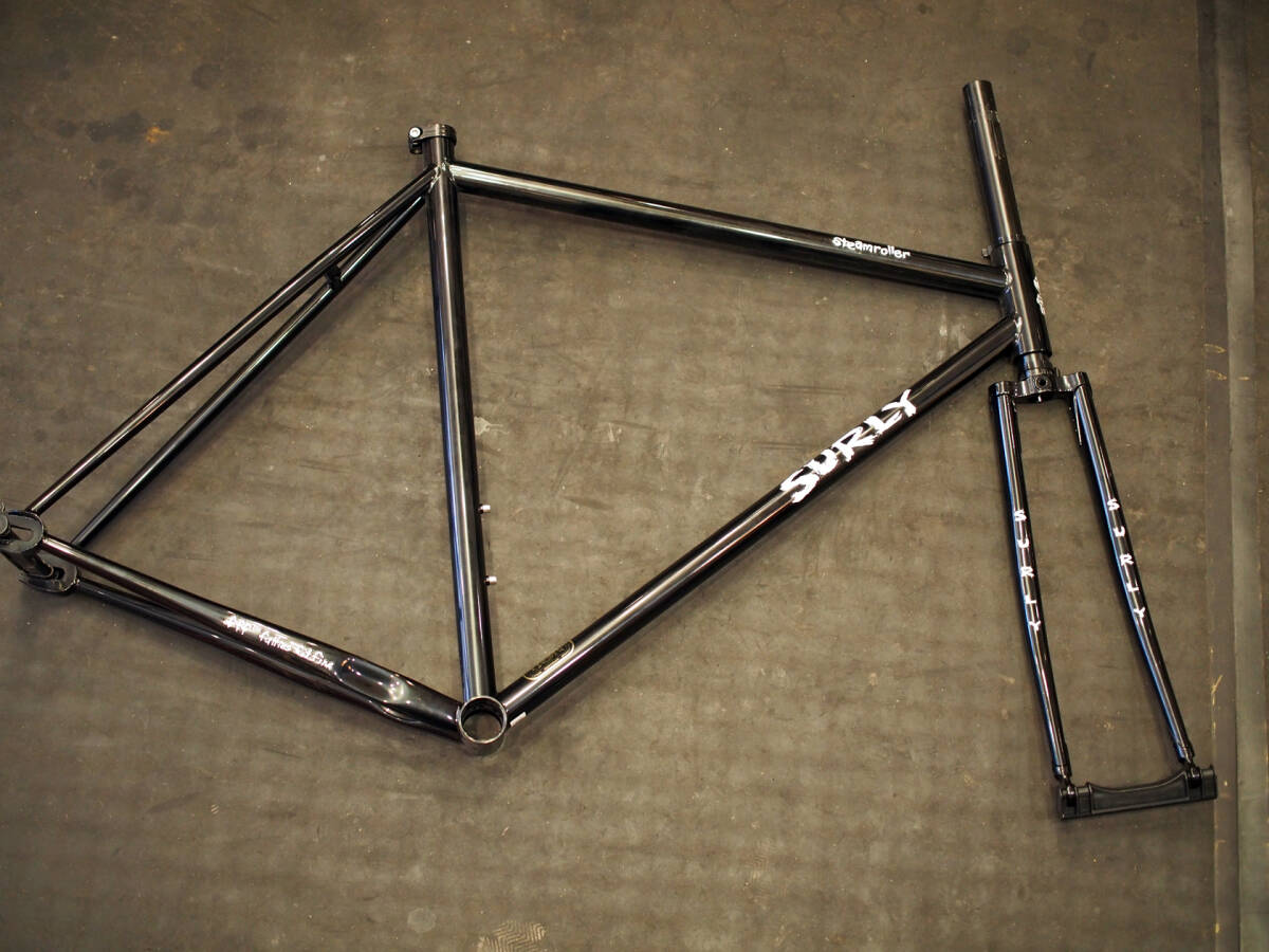 新品 SURLY Steamroller フレーム&フォークセット 53cm ブラック拍卖