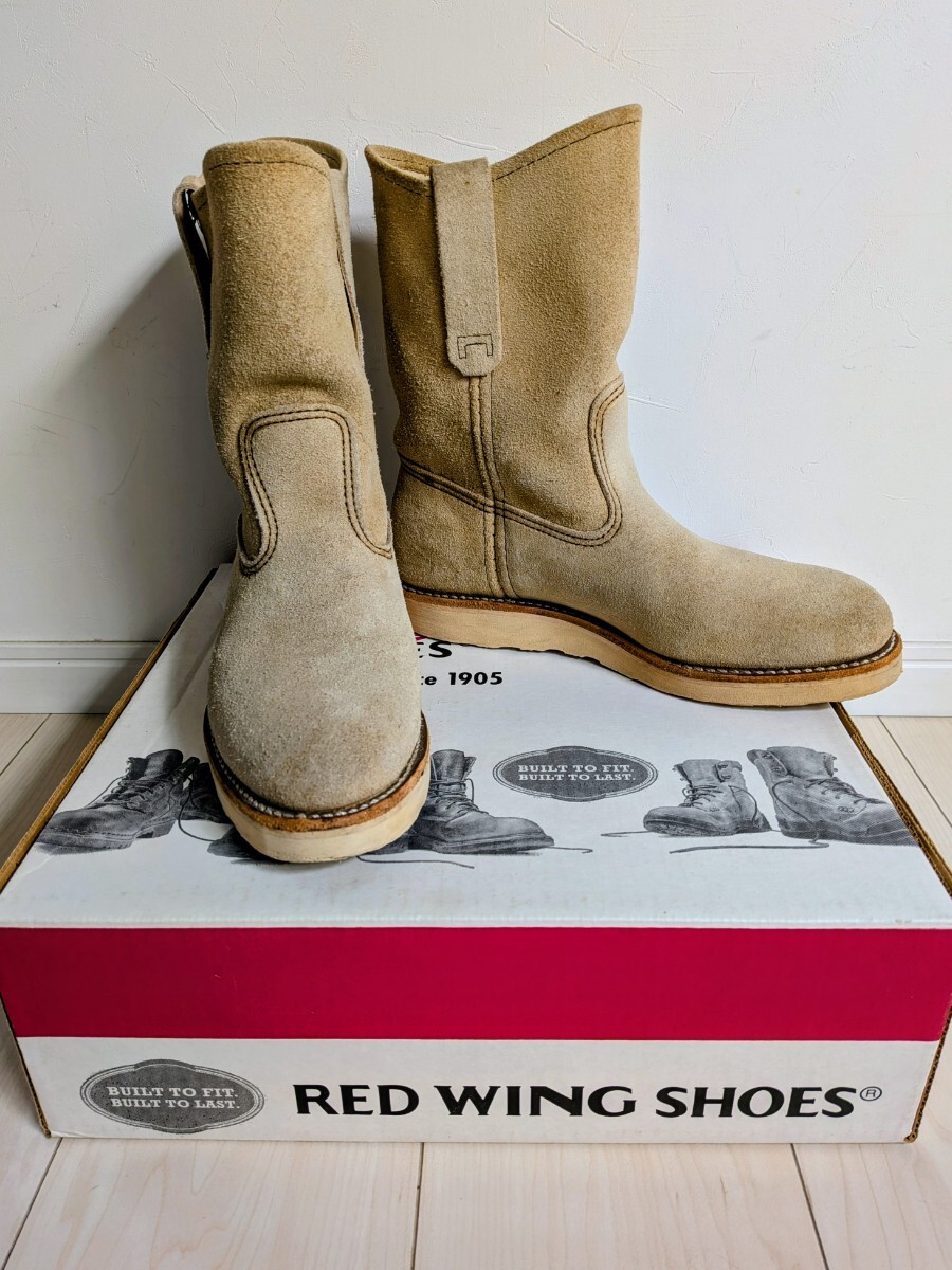 REDWING 8168 ペコスブーツ スエード ベージュ 希少 美品 US6D 24.5cm拍卖