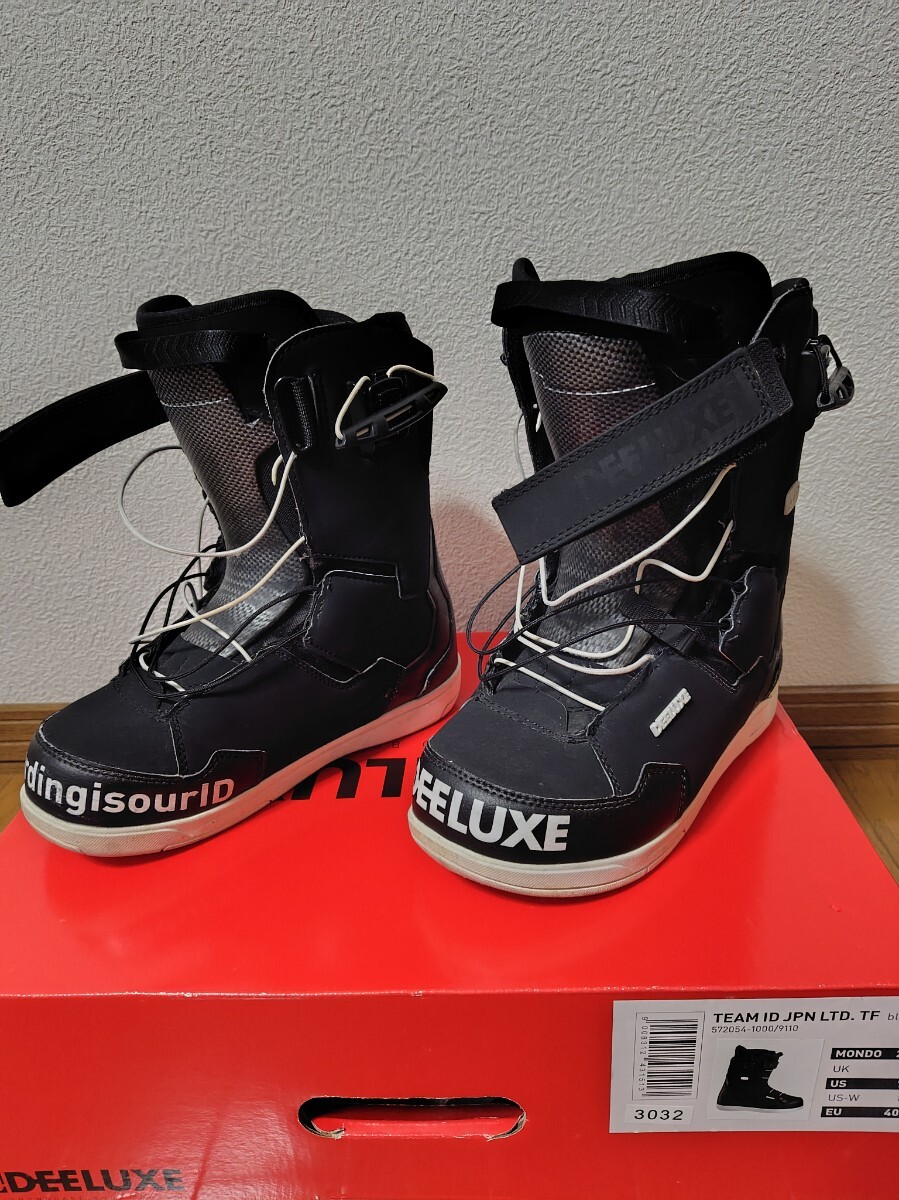 DEELUXE TEAM ID JPN LTD.TF 25.5CM ディーラックス チームアイディー US7.5インチ サーモインナー TPSシールド付き ブラック 拍卖