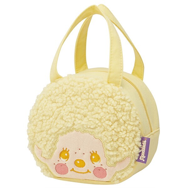 モンチッチ ランチバッグ お弁当バッグ スエット素材 ダイカットバッグ COLORS_イエロー スケーター キャラクター拍卖