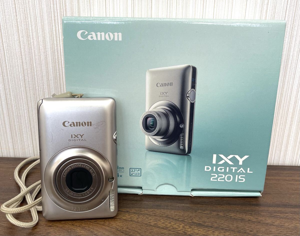 ◇【通電確認済み】 Canon キャノン IXY DIGITAL 220 IS イクシー コンパクトデジタルカメラ コンデジ シルバー カラー ※商品説明欄必読拍卖