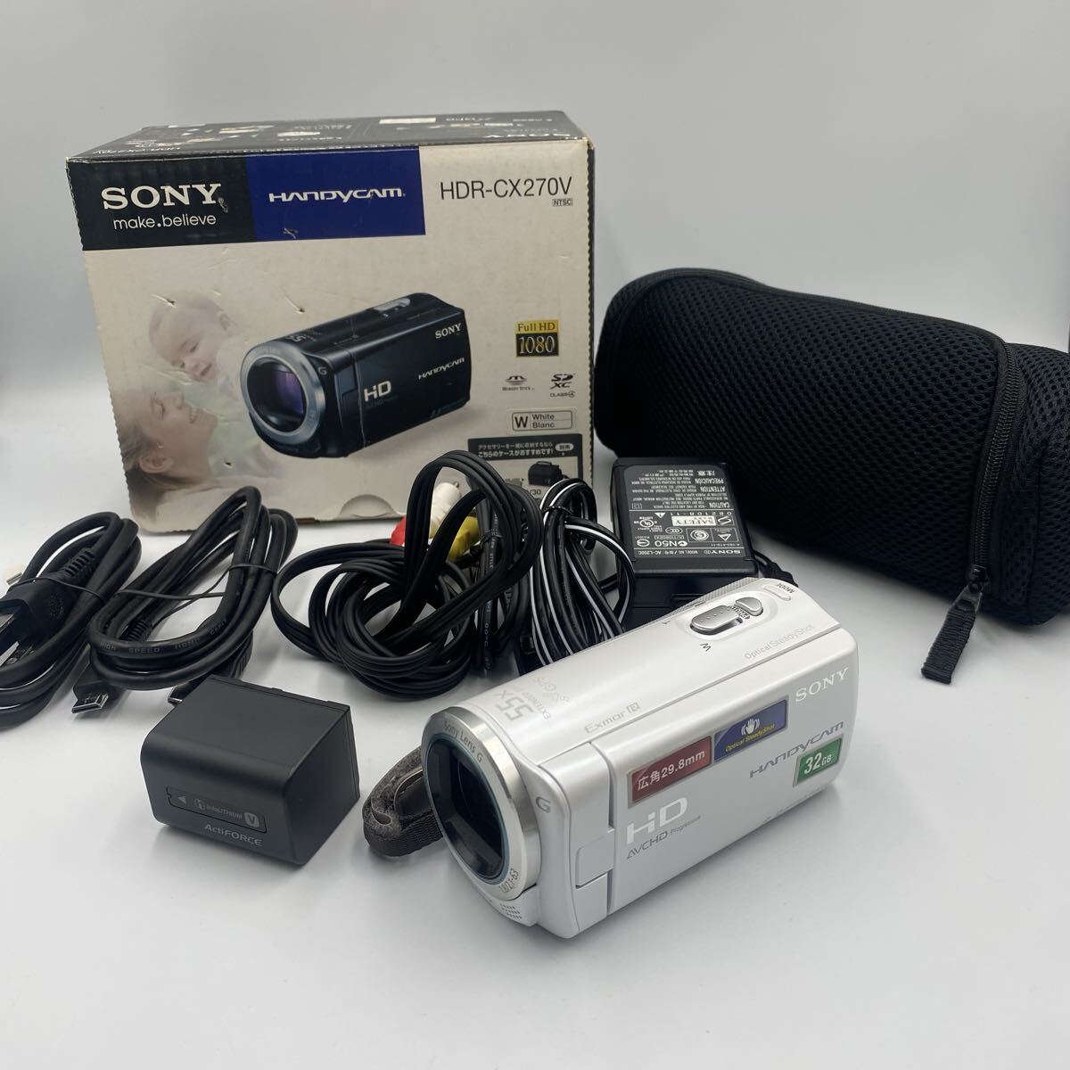 ☆【売り切り】SONY(ソニー) HANDYCAM(ハンディカム) HDR-CX270V デジタルビデオカメラ 2012年製拍卖