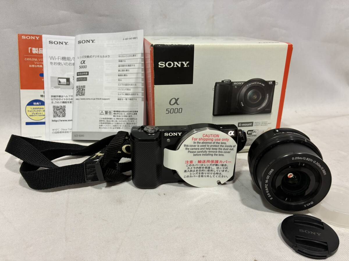 7.1 SONY ソニー ミラーレス カメラ α 5000 ILCE-5000 レンズ 3.5-5.6/16-50 現状品 ジャンク 詳細不明拍卖