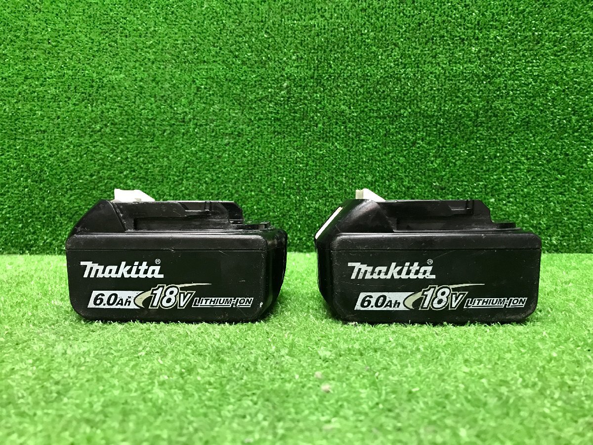 2個セット makita マキタ リチウムイオン電池 BL1860B 蓄電池 18V 6.0Ah 純正バッテリー 電動工具 中古品拍卖