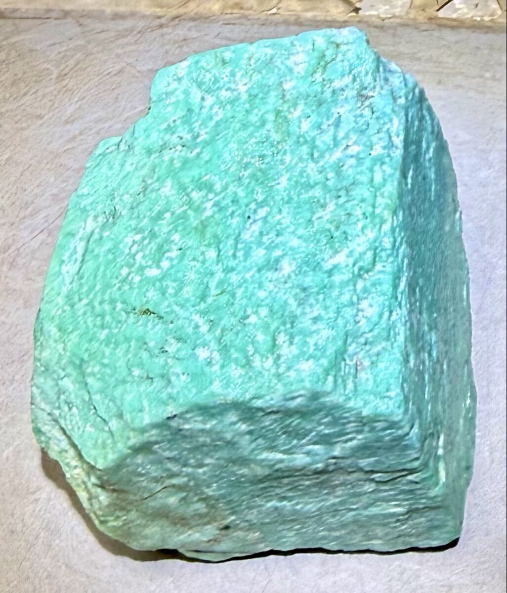 アフリカ産天然アマゾナイト原石319g綺麗^ ^宝石質^ ^拍卖