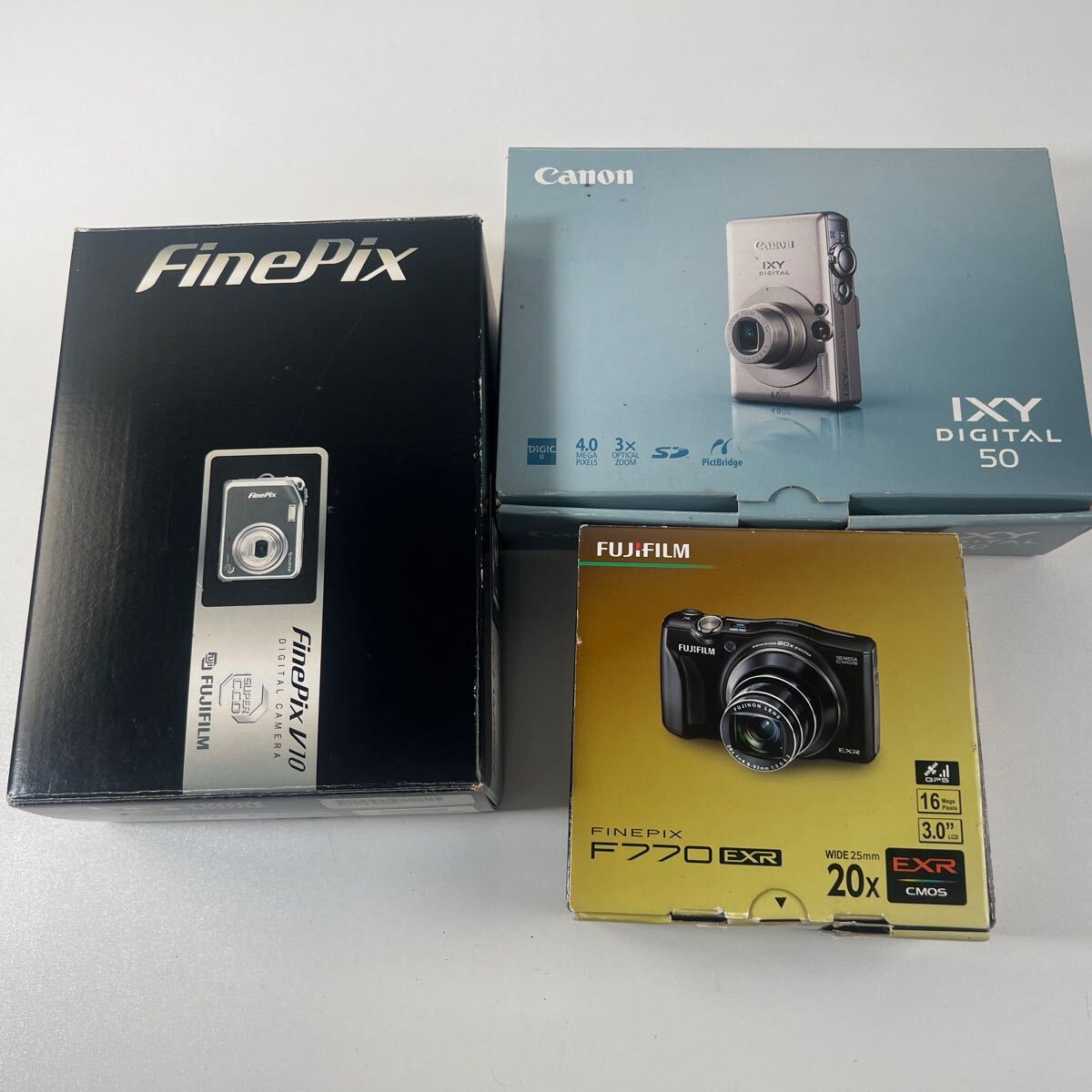 【6/20EL】 Canon IXY DIGITAL50 FUJIFILM F770EXR Finepix V10 デジタルカメラ ジャンク拍卖