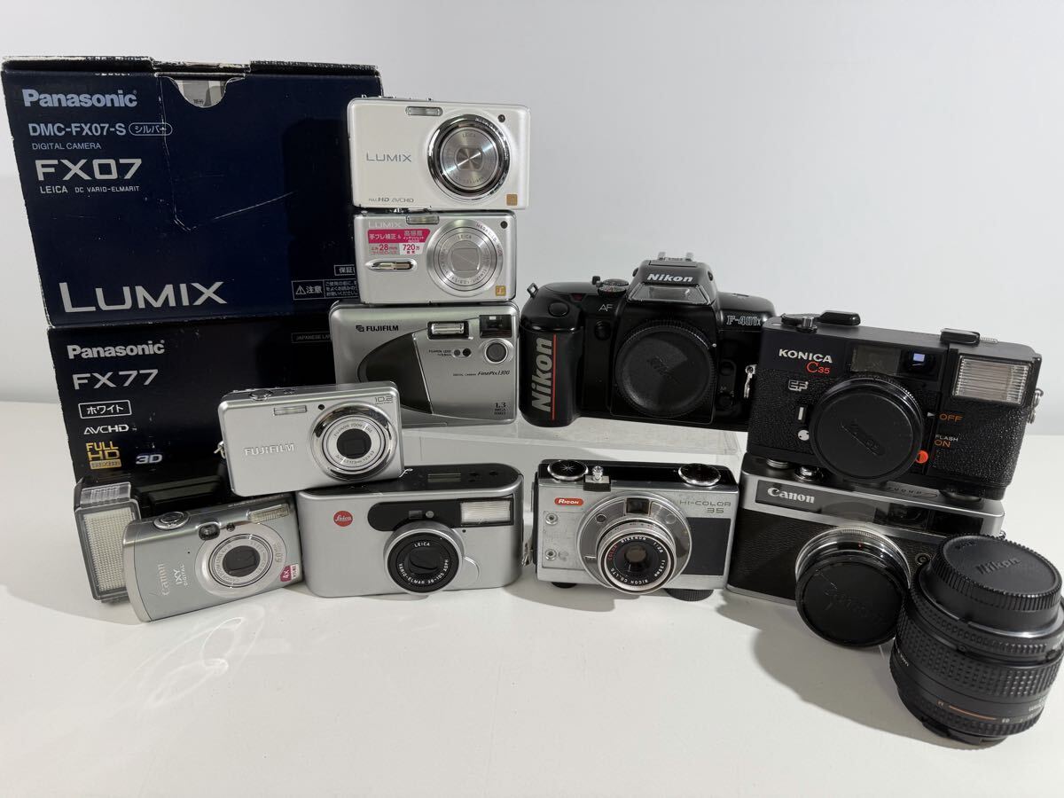 【6/1H】LEICA ライカ C1 Panasonic FX77 FX07 Canon IXY 800IS canonet Nikon F-401 デジタルカメラ フィルムカメラ カメラ ジャンク拍卖