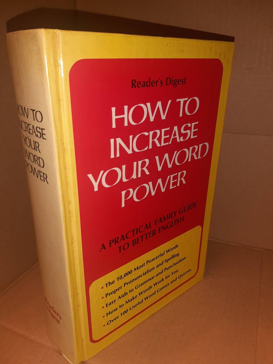 洋書『HOW TO INCREASE YOUR WORD POWER』Reader's Digest 英語 語彙力・ボキャブラリー アップ 学習書 実用書 ハードカバー拍卖
