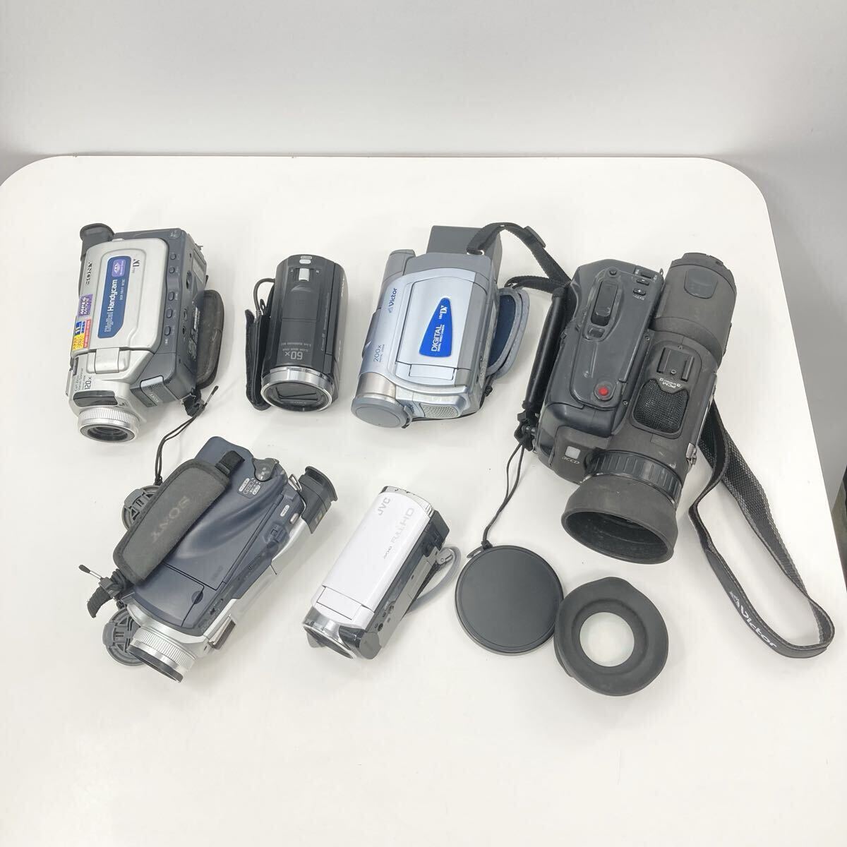 ビデオカメラ 6台まとめ売り SONY JVC Victor Canon 現状品 ジャンク含む拍卖