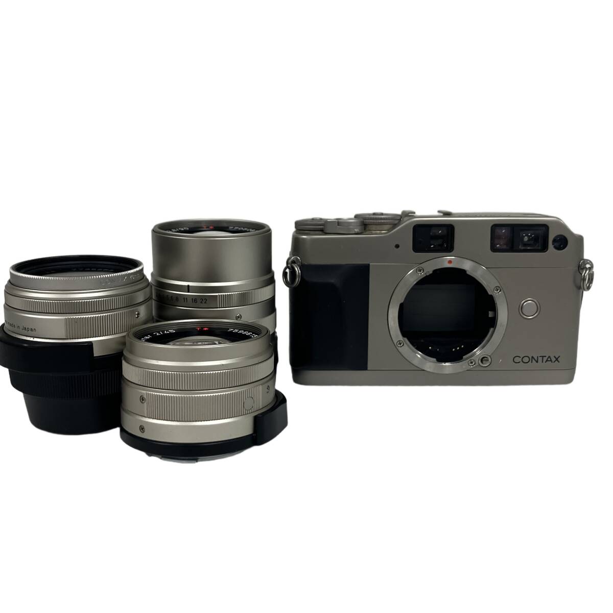 CONTAX G1 CarlZeiss Biogon 28mm F2.8 Planar 45mm F2 Sonnar 90mm F2.8 T* フィルムカメラ セット 中古 O11373250拍卖