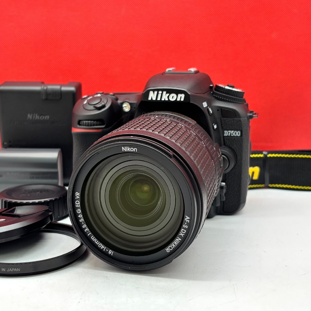 N16 Nikon D7500 AF-S DX NIKKOR 18-140mm F3.5-5.6 G ED VR ショット数2737回 デジタル一眼レフカメラ 元箱 動作品 1円スタート ニコン拍卖