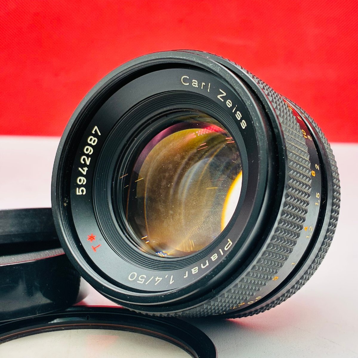 P61 CONTAX Carl Zeiss Planar F1.4 50mm T* AEJ カメラ レンズ カールツァイス コンタックス拍卖
