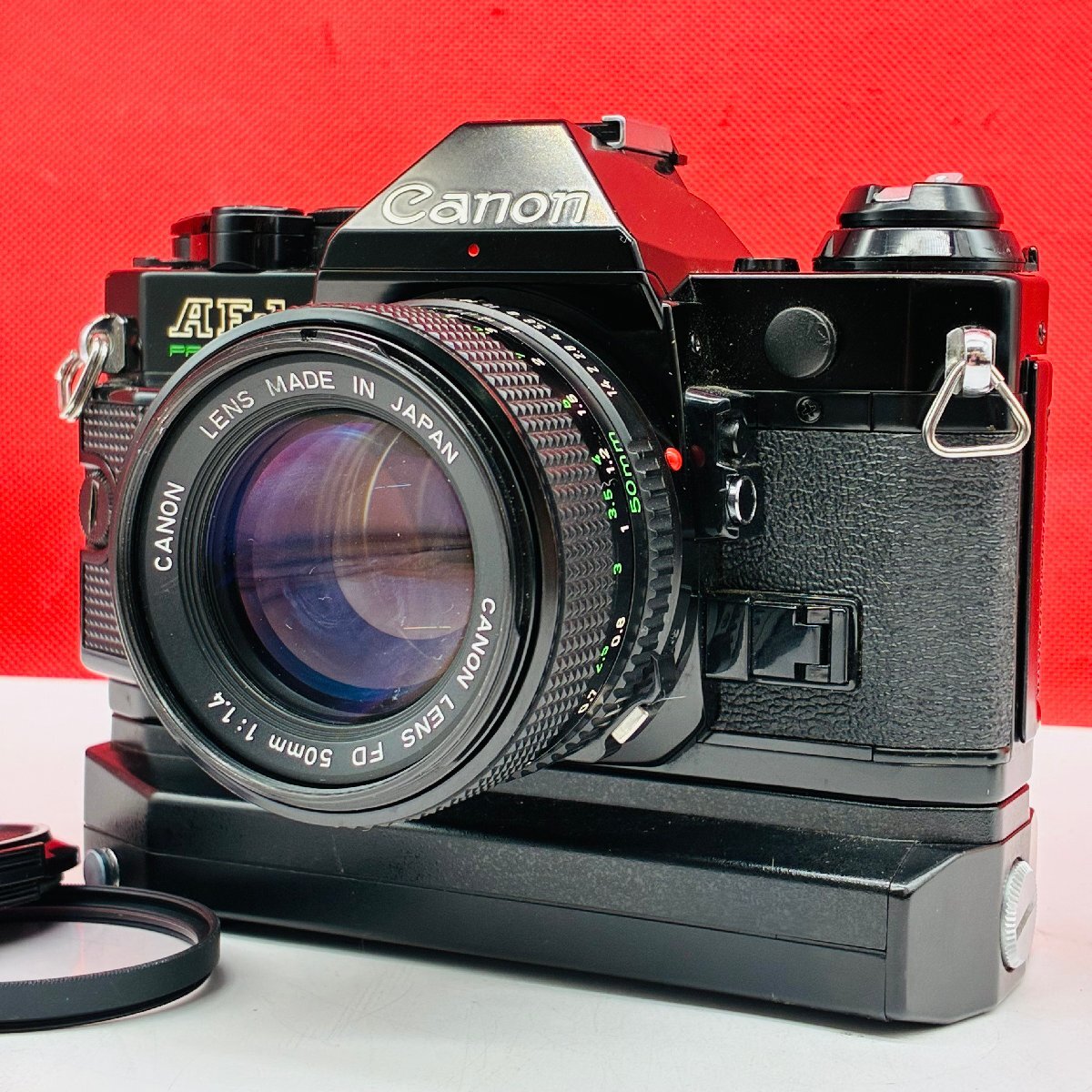 P138 Canon AE-1 PROGRAM LENS New FD 50mm F1.4 フィルム一眼レフカメラ 現状品 キャノン拍卖