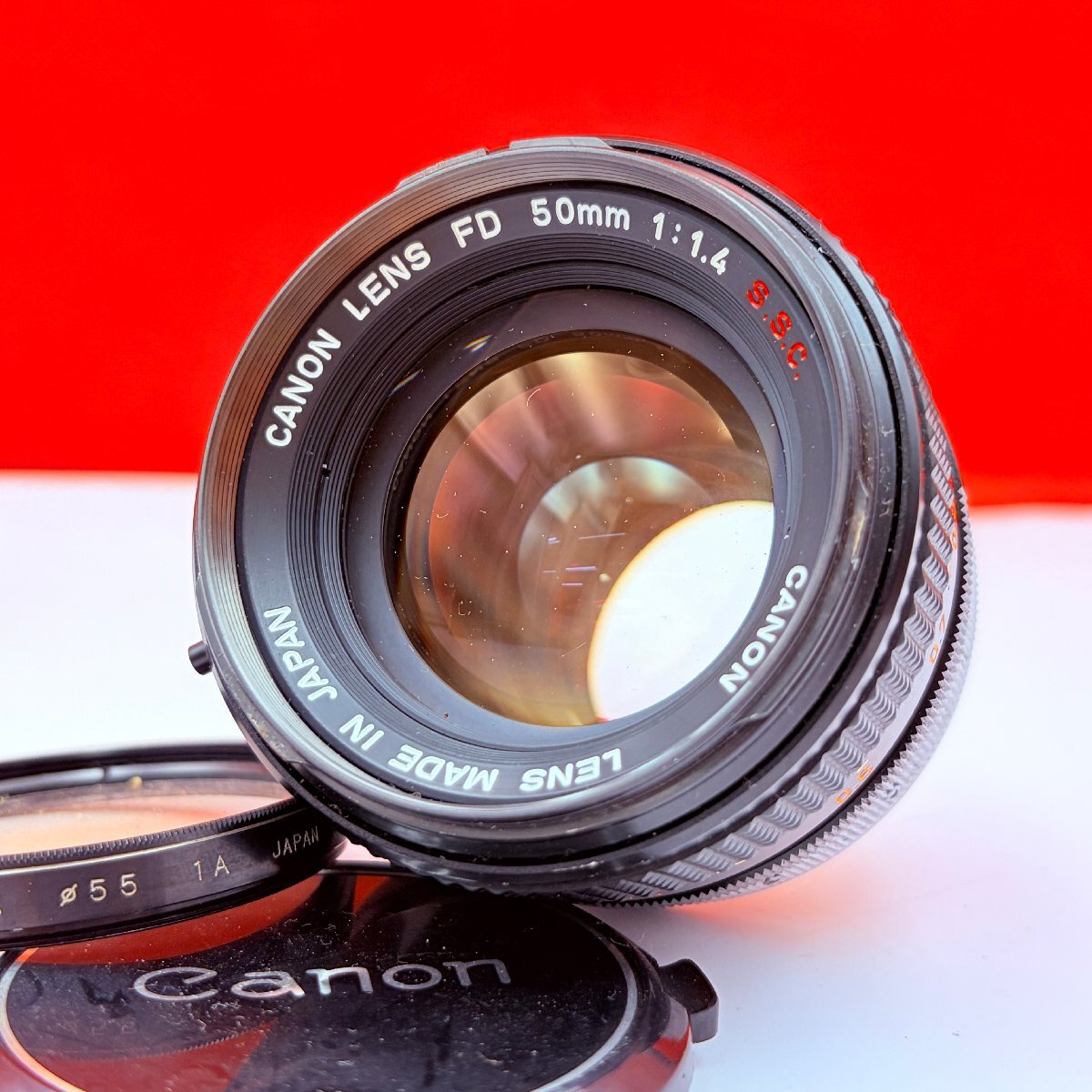 Q59 Canon LENS FD 50mm F1.4 S.S.C. カメラ レンズ キャノン拍卖