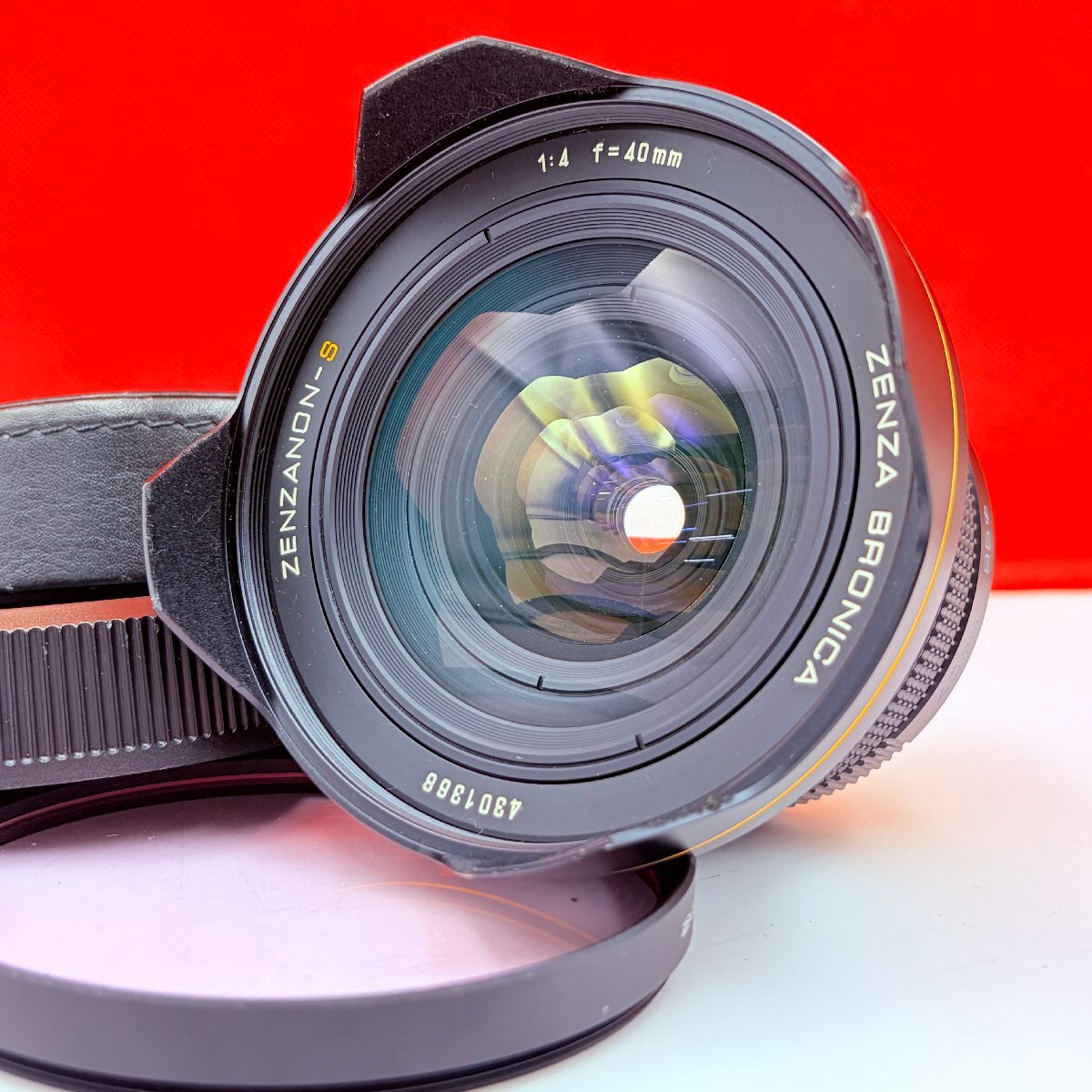 Q63 防湿庫保管品 ZENZA BRONICA ZENZANON-S F4 40mm 中判 カメラ レンズ 動作品 ゼンザブロニカ拍卖