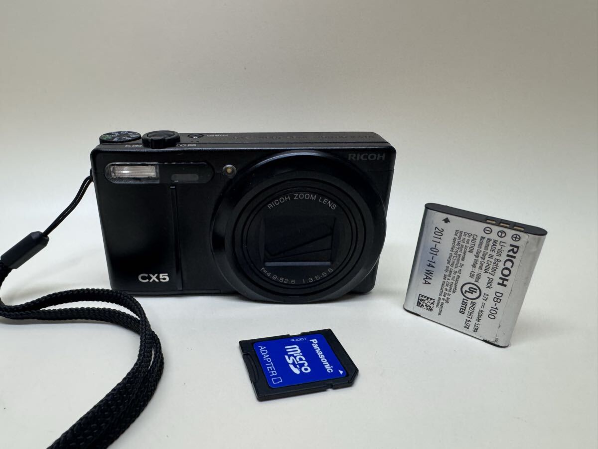 w1189★ リコー RICOH CX5 ブラック コンパクトデジタルカメラ拍卖