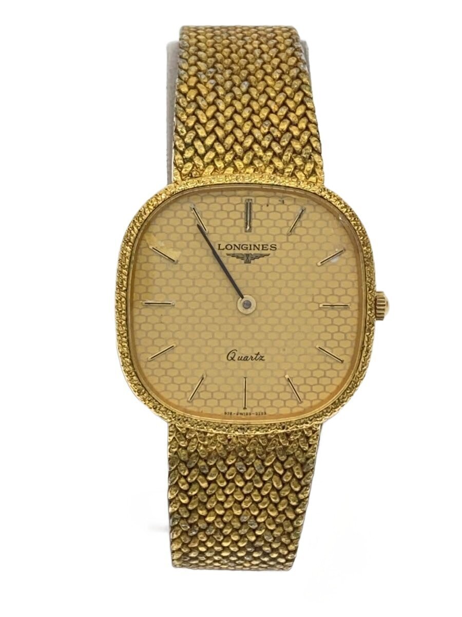 LONGINES◆クォーツ腕時計/アナログ/-/GLD/GLD/SS//拍卖