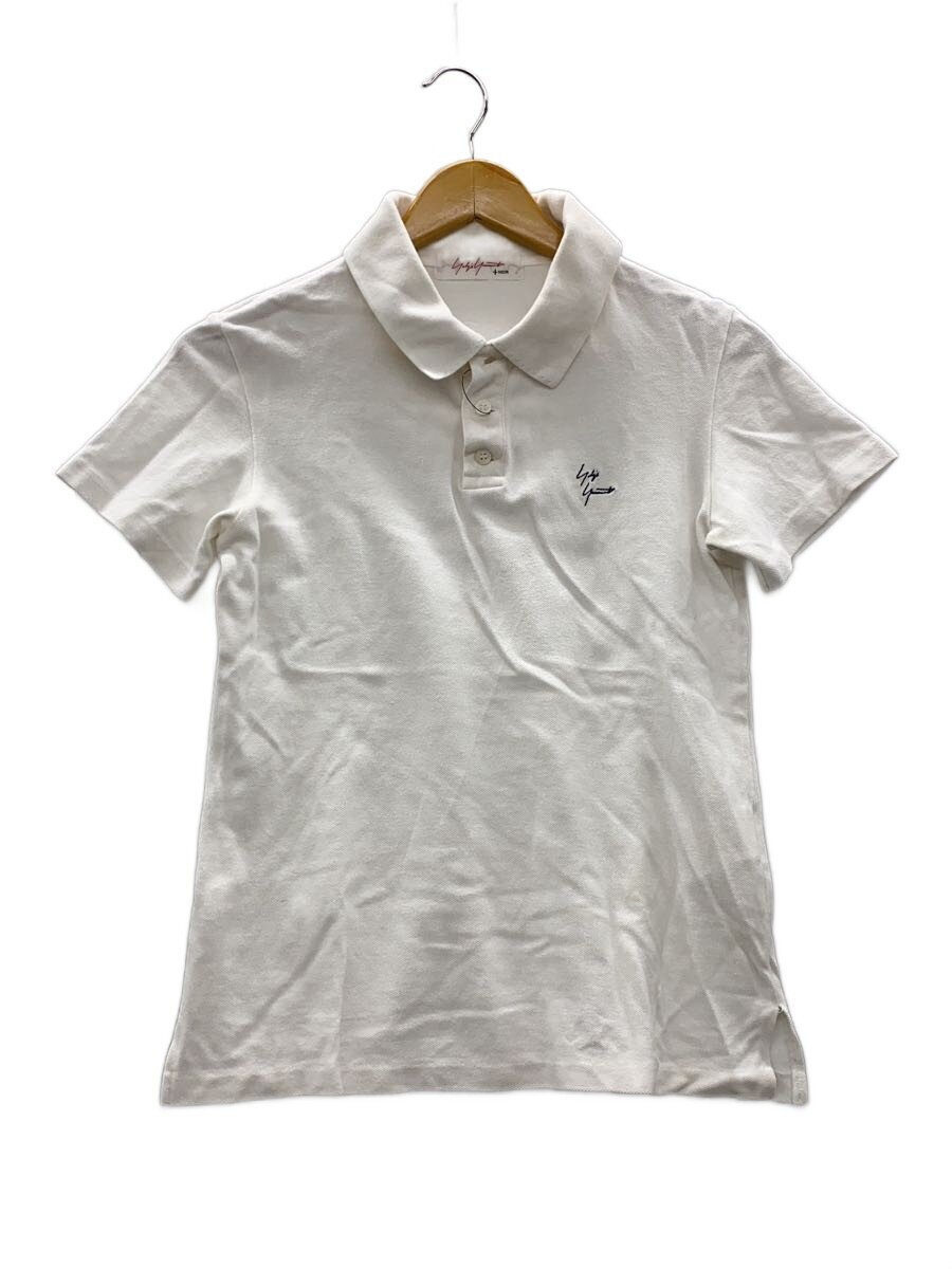 YOHJIYAMAMOTO+NOIR◆ポロシャツ/1/コットン/WHT/無地/NP-T80-550//拍卖