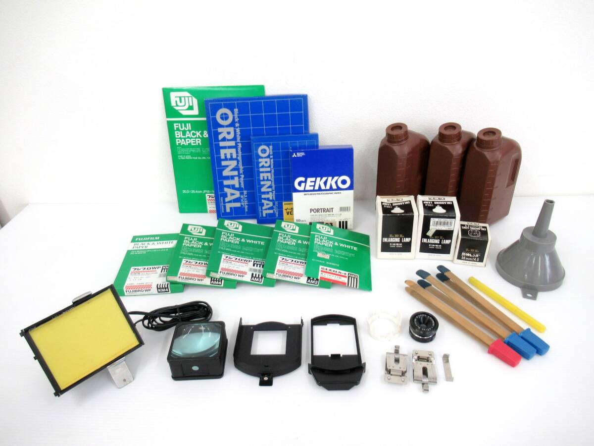 【FUJIFILM/富士フイルムLPL/OREIENTAL】巳⑤156//暗室用品大量まとめ/タンク他拍卖