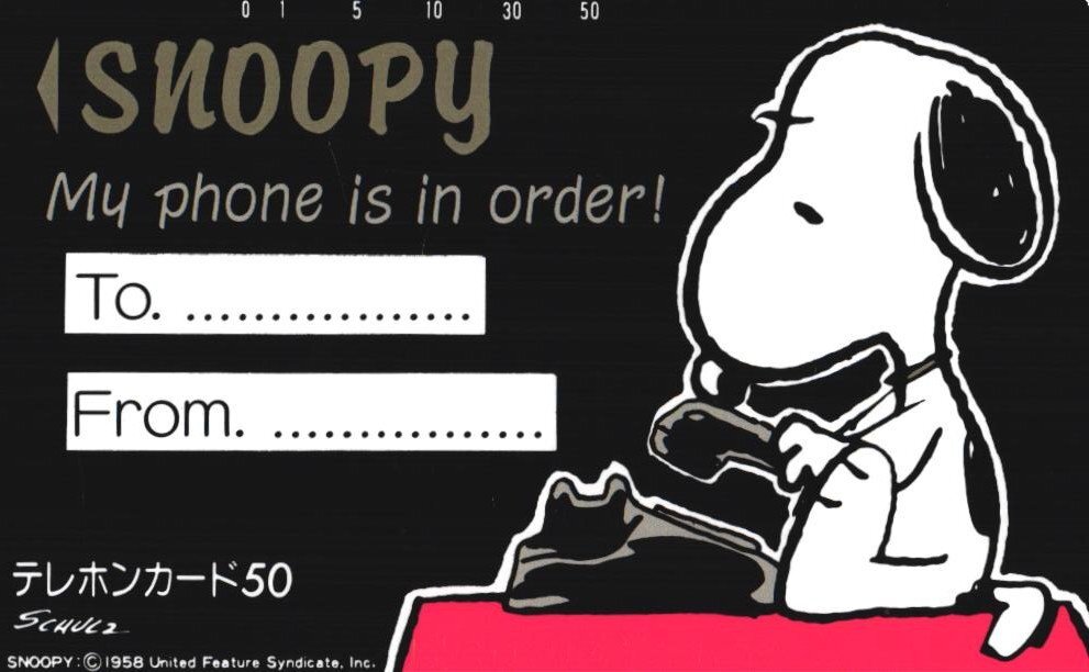 ★スヌーピー/SNOOPY PEANUTS ※状態難有 多数傷・擦れ有★テレカ50度数未使用ke_239拍卖