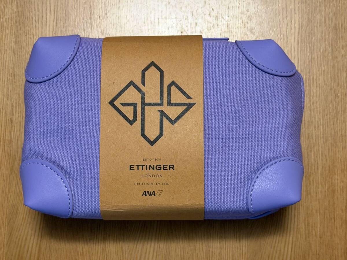 ANAファーストクラス アメニティポーチ ETTINGER パープル (未使用)拍卖