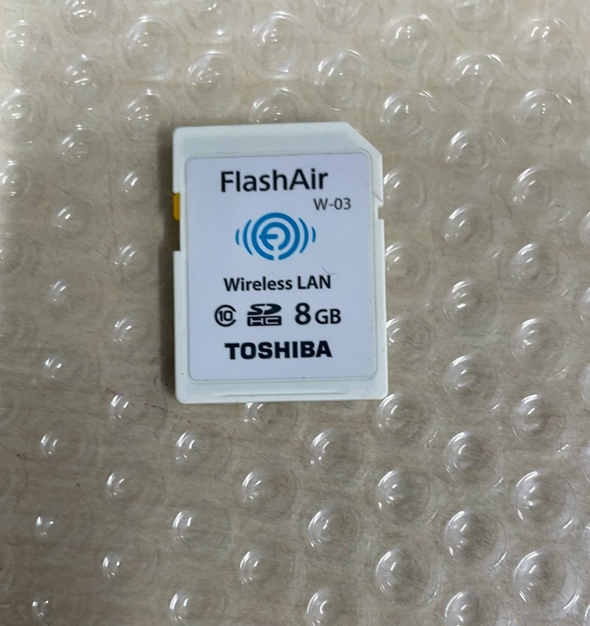 ●TOSHIBA FlashAir W-03 8GB / SDHC SDカード / Class10 / Wi-Fi 無線LAN 初期化済 (使用品)拍卖