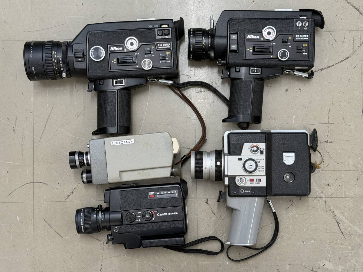 【5点まとめ】 ニコン キャノン 等 8ミリフィルムカメラ シネカメラ ジャンク まとめ P306拍卖