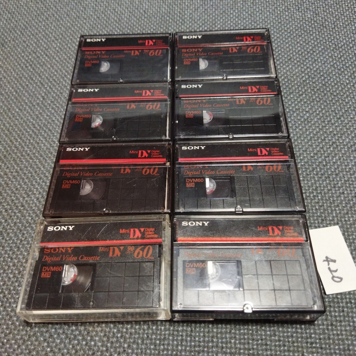 SONY MiniDV Digital Video Cassette DVM60 中古 8個セット拍卖