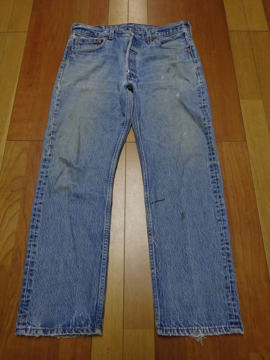■U-169■Levi's501xx MADE IN USA デニムパンツ サイズ35インチ拍卖