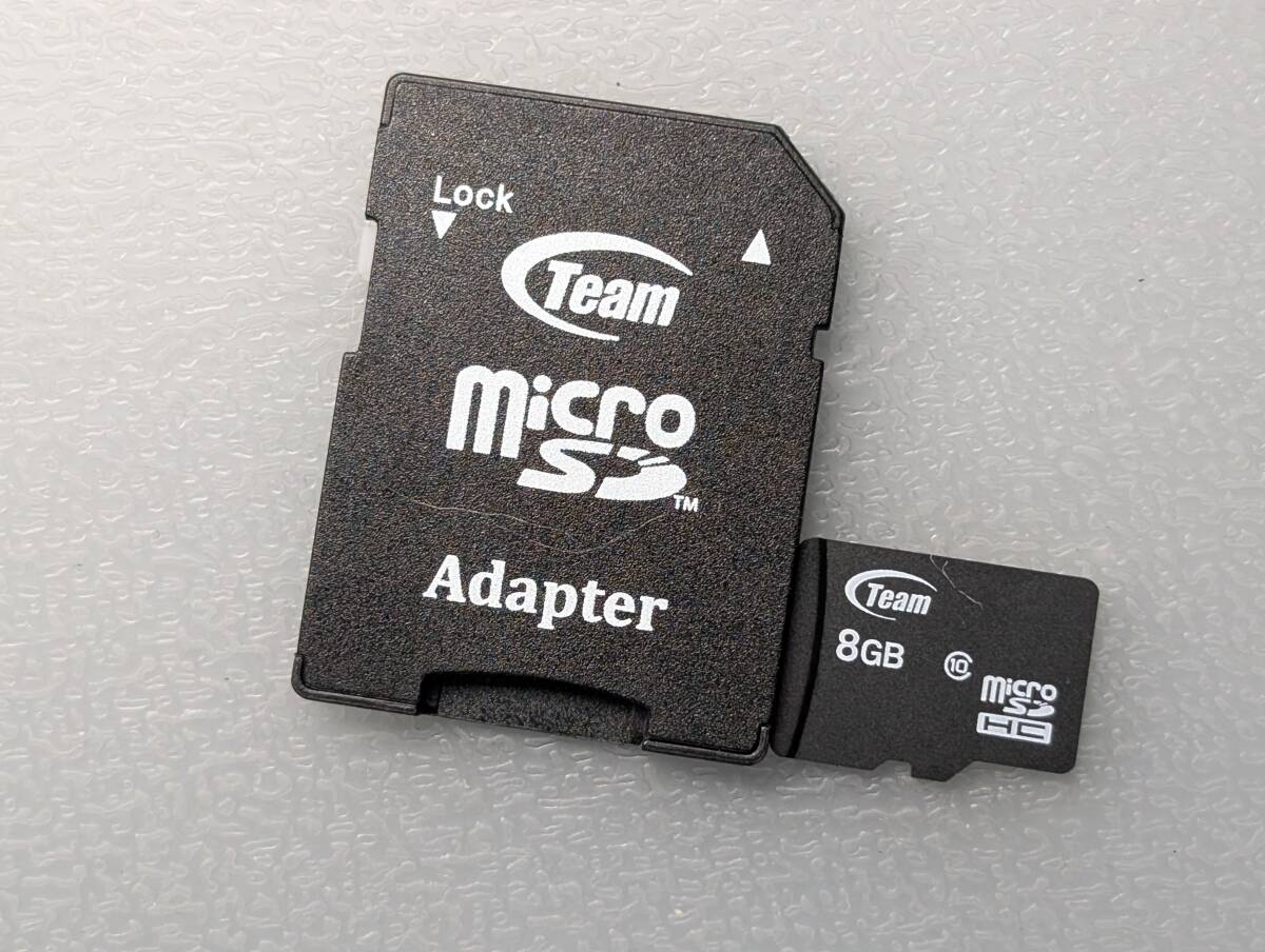 TEAM microSDHCカード 8GB Class10 / SDカード 変換アダプタ ケース付き micro SDカード メモリーカード 動作確認済み拍卖