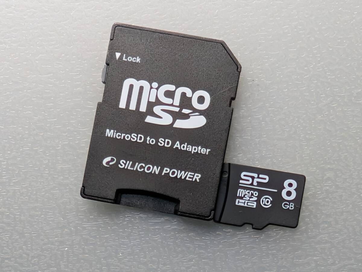 SILICON POWER microSDHCカード 8GB Class10 / SDカード 変換アダプタ ケース付き micro SDカード メモリーカード 動作確認済み拍卖