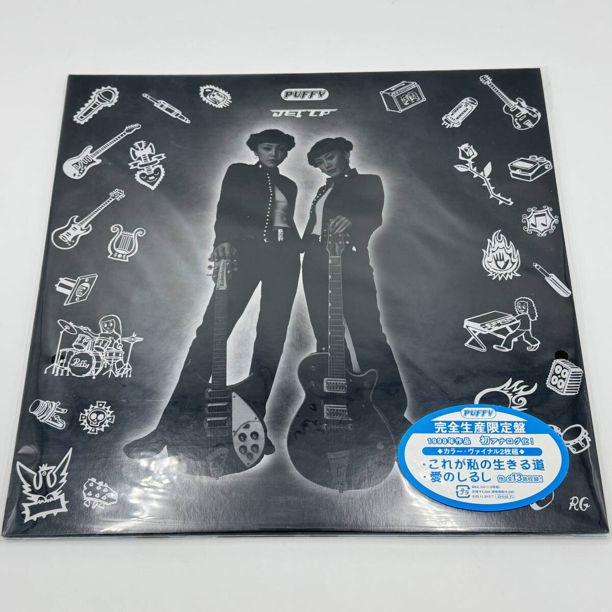 新品未開封 PUFFY JET LP レコード 完全生産限定盤 カラーヴァイナル 2枚組 初アナログ化 パフィー 奥田民生 ME250009拍卖
