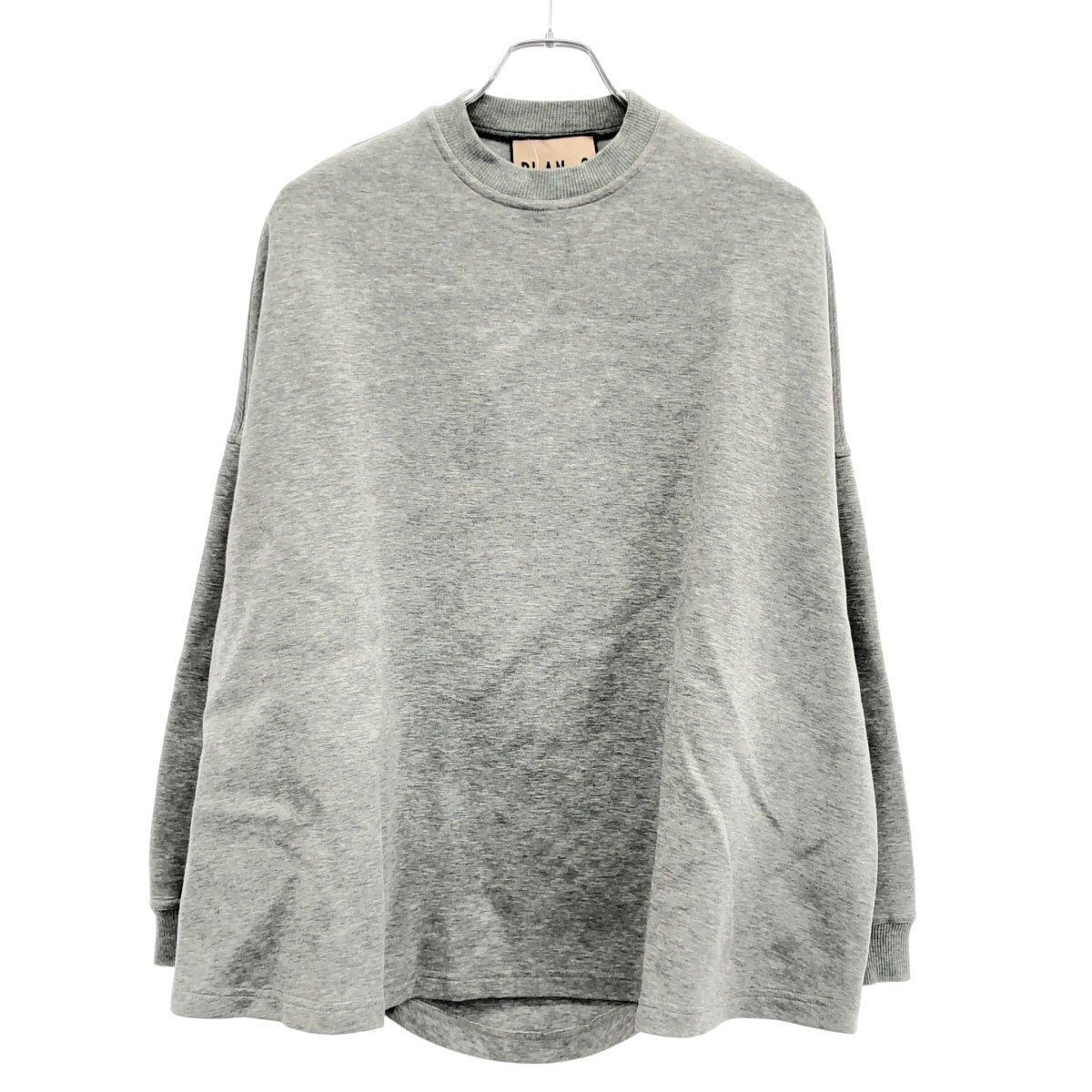 PLAN C プラン シー ドロップショルダースウェットプルオーバー FLCJG05KS0TF003 グレー XS IT634J7IUFWG拍卖
