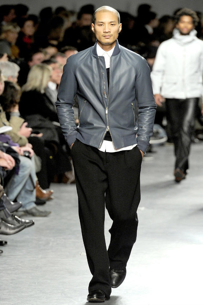 2011 Fall Men's HERMES エルメス レザージャケット size 44 コレクション ランウェイ フライトジャケット ブルゾン ミリタリー拍卖