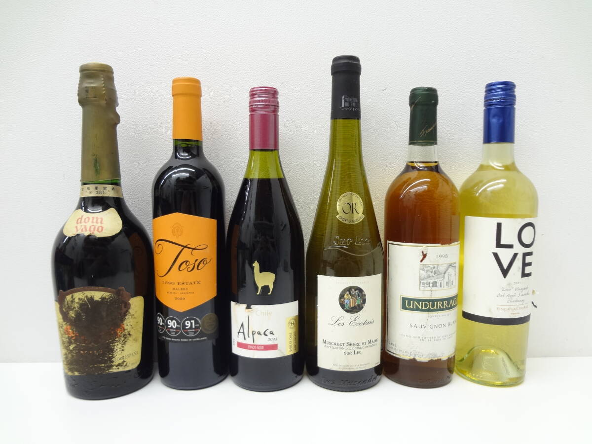 17262 酒祭 洋酒祭 ワイン おまとめ 6本 計4500ml ドン・ヤゴ アルパカ・ピノ・ノワール 他 未開栓 保管品 ラベル破れあり拍卖