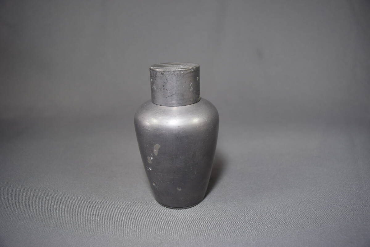 錫 乾茂號造 茶入 煎茶器 煎茶道具 茶壺 茶心壺 葉茶器 茶貯 建城 検索 中國美術 唐物拍卖